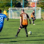 jogadores de time de futebol em campo