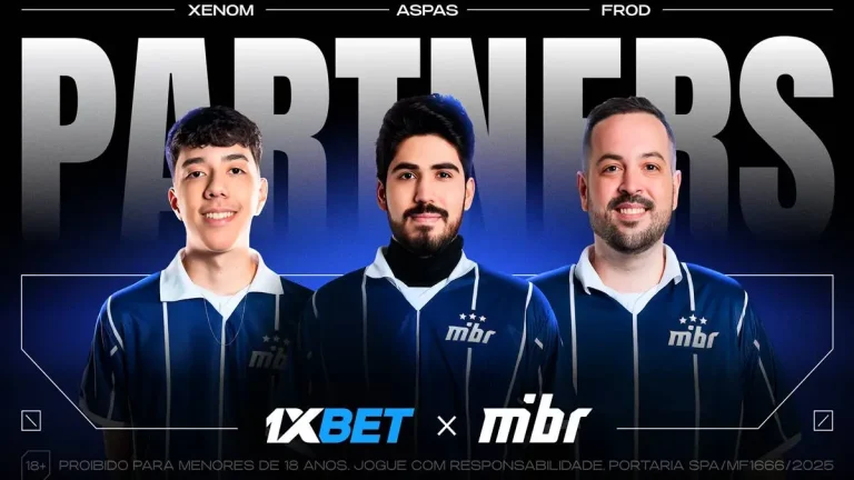 1xBet se torna a primeira parceira oficial de apostas da equipe de VALORANT da MIBR